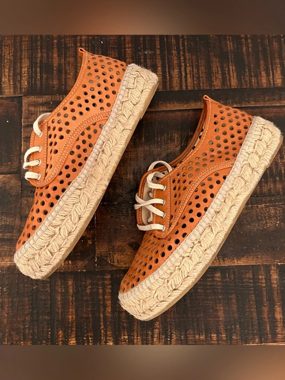 Loeffler Randall perforated leather